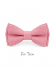 POUPON - KID or TEEN BOW TIE - 100% RAW LINEN - LIGHT PINK