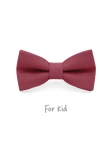 SORBET - KID or TEEN BOW TIE - 100% RAW LINEN - PINK