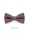 VIEUX ROSE - KID or TEEN BOW TIE - 100% RAW LINEN - PINK