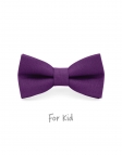 LAVANDE - KID or TEEN BOW TIE - 100% RAW LINEN