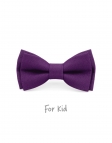 LAVANDE - KID or TEEN BOW TIE - 100% RAW LINEN