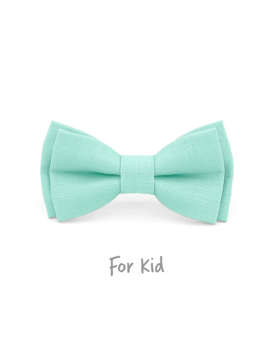 LAGON - KID or TEEN BOW TIE - 100% RAW LINEN