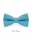 CIEL - KID or TEEN BOW TIE - 100% RAW LINEN - SKY BLUE