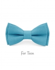 CIEL - KID or TEEN BOW TIE - 100% RAW LINEN - SKY BLUE