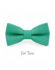 TURQUOISE - KID or TEEN BOW TIE - 100% RAW LINEN