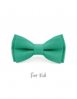 TURQUOISE - KID or TEEN BOW TIE - 100% RAW LINEN