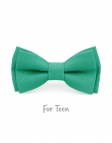 TURQUOISE - KID or TEEN BOW TIE - 100% RAW LINEN