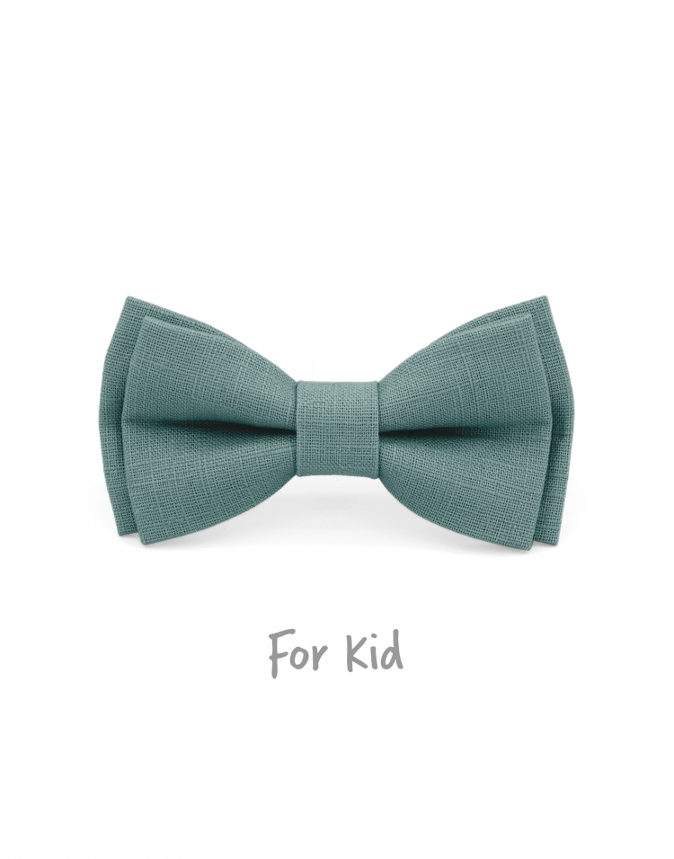 CRIQUE - KID or TEEN BOW TIE - 100% RAW LINEN