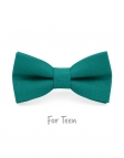 PAON - KID or TEEN BOW TIE - 100% RAW LINEN - PEACOCK GREEN