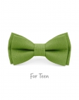 PRAIRIE - KID or TEEN BOW TIE - 100% RAW LINEN - GREEN