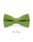 PRAIRIE - KID or TEEN BOW TIE - 100% RAW LINEN - GREEN