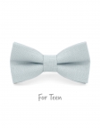 BRUME - KID or TEEN BOW TIE - 100% RAW LINEN - BLUE