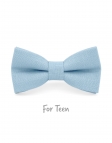 ATMOSHPERE - KID or TEEN BOW TIE - 100% RAW LINEN - LIGHT BLUE