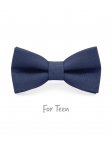 AVIATEUR - KID or TEEN BOW TIE - 100% RAW LINEN - BLUE