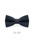 TEMPETE - KID or TEEN BOW TIE - 100% RAW LINEN - BLUE