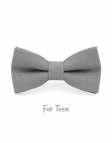 GALET - KID or TEEN BOW TIE - 100% RAW LINEN - GREY