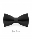 ANTHRACITE - KID or TEEN BOW TIE - 100% RAW LINEN - DARK GREY