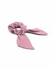 BOUQUET - SCRUNCHIE MET SJAAL - ROZE - LINNEN