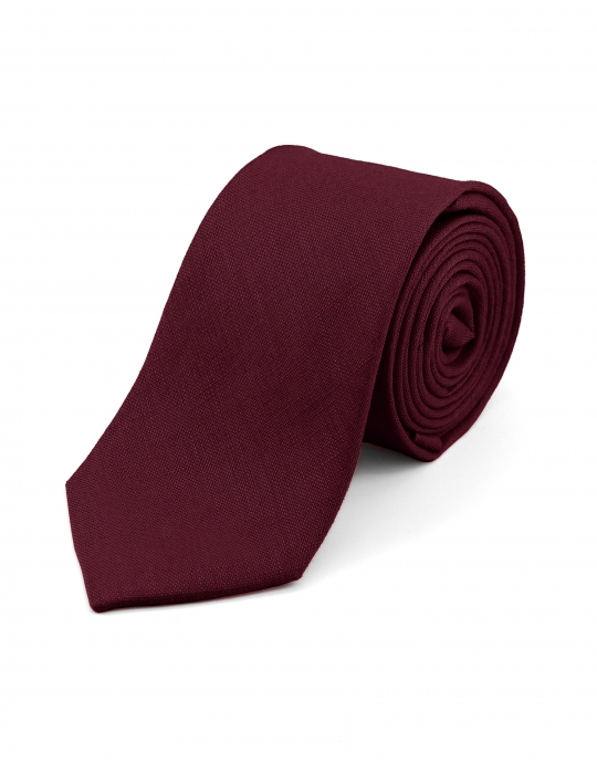 VINEYARD - LINEN TIE - BURGUNDY