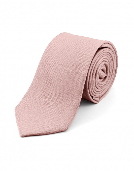 BUCOLIC - LINEN TIE - PALE PINK