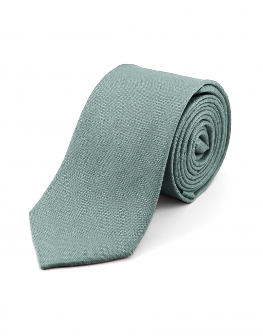 WHISPER - LINEN TIE - LIGHT TURQUOISE