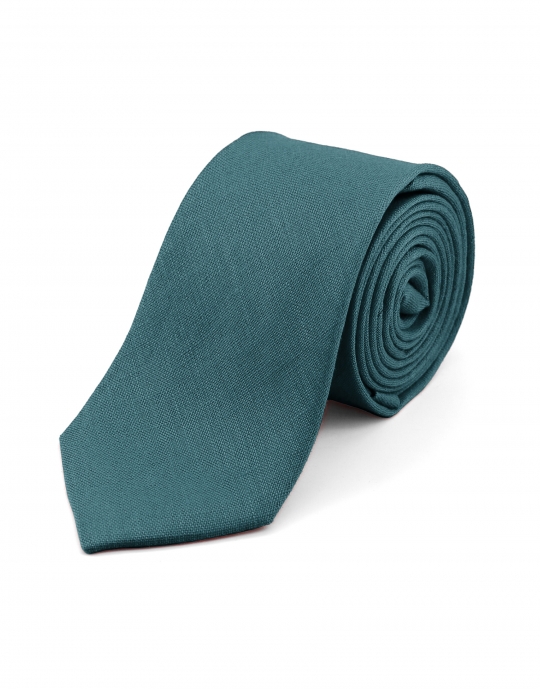 RIVER - LINEN TIE - GREEN TURKOOIS