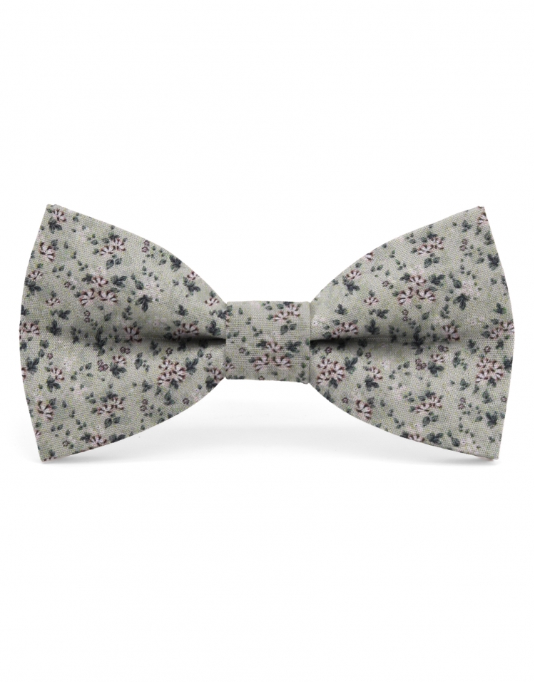 MATTHEW - NOEUD PAPILLON FLEURI - CLASSIC - VERT