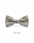 IMADO - NOEUD PAPILLON ENFANT ou ADO - BEIGE, BRUN & VERT D'EAU