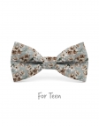 IMADO - NOEUD PAPILLON ENFANT ou ADO - BEIGE, BRUN & VERT D'EAU