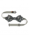 LUCAS - NOEUD PAPILLON FLEURI - DIAMOND - VERT & BEIGE
