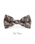 KANY - NOEUD PAPILLON ENFANT ou ADO - BEIGE, BRUN, ROUILLE & VERT