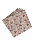 YOON - POCHETTE FLEURIE - BEIGE, BRUN & TERRACOTTA