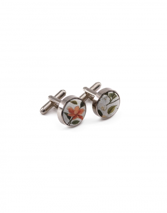 OHORI - BOUTONS DE MANCHETTE FLEURIS