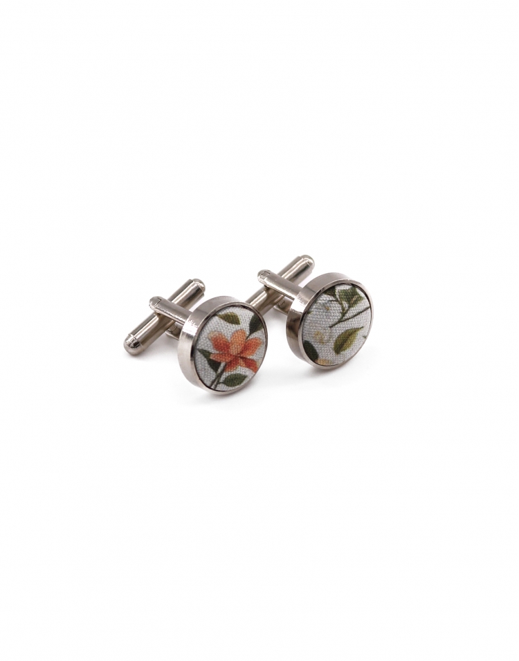 OHORI - BOUTONS DE MANCHETTE FLEURIS