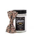 HAKATA - NOEUD PAPILLON FLEURI - CLASSIC - BEIGE, ROUILLE, BRUN & BLEU MARINE