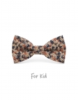 HAKATA - NOEUD PAPILLON ENFANT ou ADO - BEIGE, ROUILLE, BRUN & BLEU MARINE