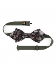 SUMIDA - NOEUD PAPILLON FLEURI - DIAMOND - BLEU MARINE, KAKI, ROUGE & BLANC