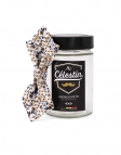 TERRY - FLORAL BOW TIE - DIAMOND - BROWN, BEIGE & NAVY BLUE