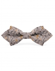 MOON - NOEUD PAPILLON FLEURI - DIAMOND - BEIGE & BRUN