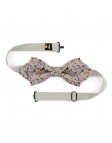 MOON - NOEUD PAPILLON FLEURI - DIAMOND - BEIGE & BRUN
