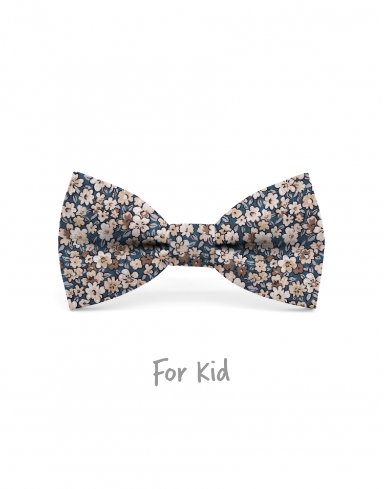MARK - NOEUD PAPILLON ENFANT ou ADO - BEIGE & BLEU