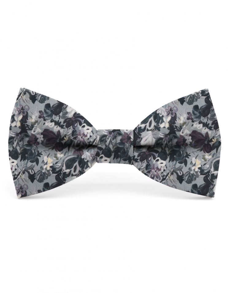 MYLES - NOEUD PAPILLON FLEURI - CLASSIC - BLEU & VIOLET