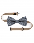 KATSURA - BOW TIE - CLASSIC - BLUE & BROWN