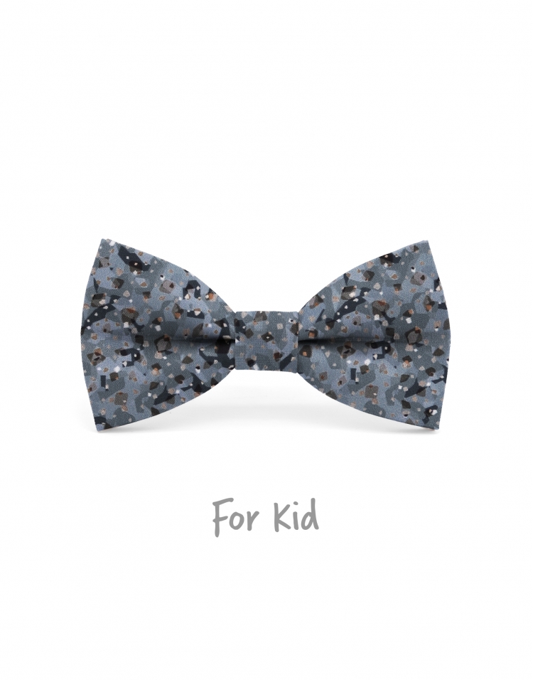 KATSURA - NOEUD PAPILLON ENFANT ou ADO - BLEU & BRUN