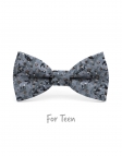 KATSURA - KID or TEEN BOW TIE - BLUE & BROWN