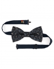 FINN - NOEUD PAPILLON FLEURI - CLASSIC - BLEU MARINE
