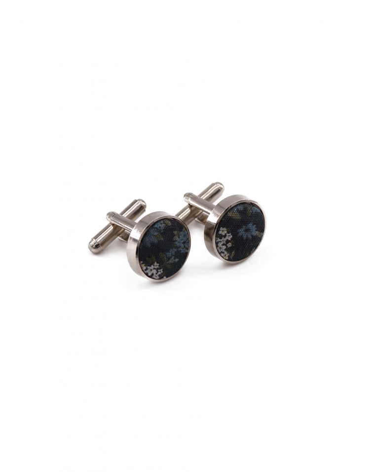 FINN - FLORAL CUFFLINKS