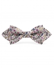 TOUAN - NOEUD PAPILLON FLEURI - DIAMOND - VIEUX ROSE, MAUVE & KAKI