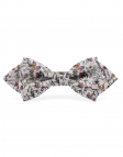 JOSHUA - NOEUD PAPILLON FLEURI - DIAMOND - VIEUX ROSE, MAUVE & VERT
