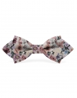 ANTON - NOEUD PAPILLON FLEURI - DIAMOND - VIEUX ROSE, MAUVE & VERT